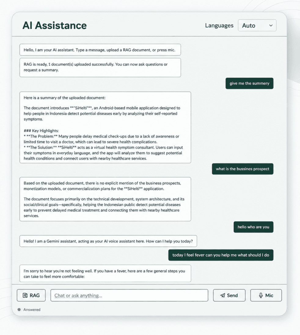 AI Assistant Web App cover