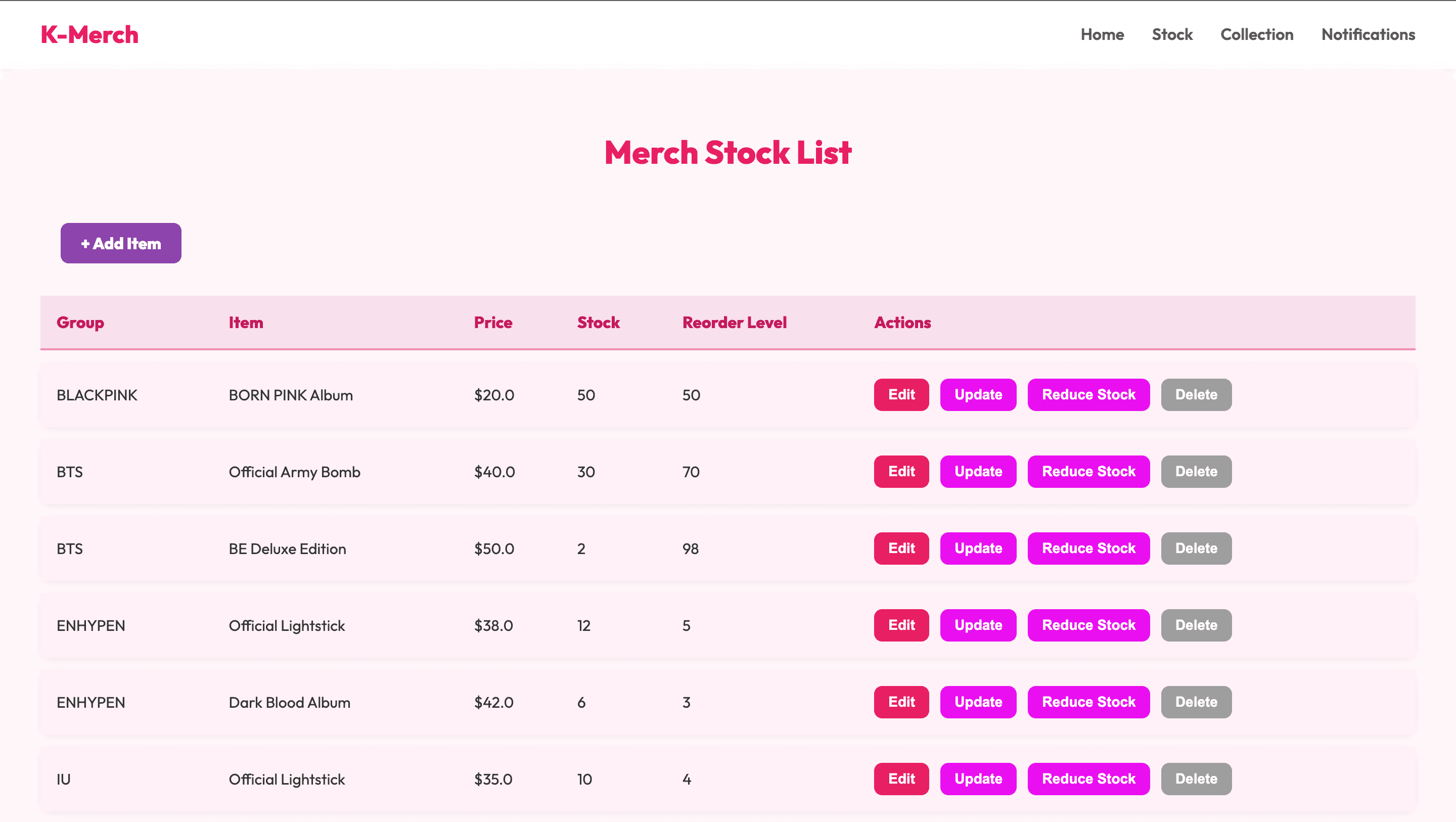 K-Merch Inventory Management screenshot 6